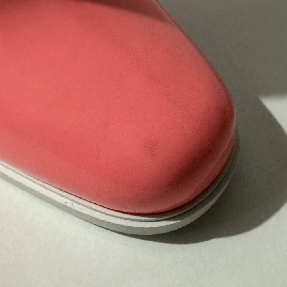 Christian Louboutin Loubirain Waterproof Bootie 70 Rubber Rain Boots 37 7 Pink